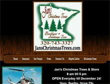 Tablet Screenshot of janschristmastrees.com